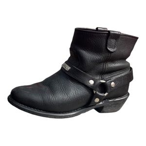 Orange County Choppers OCC Womens 9 Black Leather Motorcycle Harness Ankle Boots